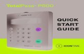 TotalPass P600 - Icon Time€¦ · TotalPass-P600-Quick-Start-Guide-Web Keywords: icon time, biometric fingerprint time clock, employee time clock for small business, time and attendance,