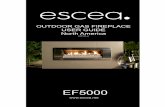OUTDOOR GAS FIREPLACE USER GUIDE North America · Fireplace. If applied accidentally, wipe off with an absorbent microfibre cloth. For Powder Coated Fascias: 1. Ensure that the Gas