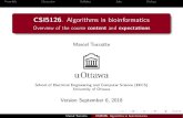   CSI5126. Algorithms in bioinformatics - subtitleturcotte/teaching/csi-5126/lectures/01/01/slides.pdfnucleic acids’ 3-D structures 1995–97, University of Florida, work with Steven