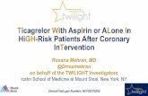 Ticagrelor With AspIrin or ALone In HiGH-Risk Patients ...statics.drvoice.cn/uploadfile/2019/0930/20190930030007333.pdf · 5. Rex-UNC Hospital, USA Dr. Deepak Pasi 196 145 98% 6.