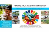 Planning for an Inclusive Transformation · Uchita de Zoysa - Sustainable Development Advisor, Ministry of Sustainable Development & Wildlife, Sri Lanka Thinking in Systems & Convergence