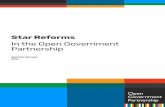 Star Reforms - Open Government Partnership · nearly 100 participating governments - local or national - has to work with civil society to produce an open government action plan with