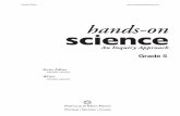 hands-on science - Portage & Main Press · Hands-On Science Grade 5. N: 9781553793137. 5. The teacher’s role in science education is to facilitate activities and encourage critical