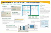 HANDS-ON ACTIVITIES AND INVESTIGATIONS · HANDS-ON ACTIVITIES AND INVESTIGATIONS Exploration Earth under a Microscope Purpose To investige how living things interact in a closed system