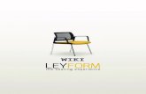 WIKI - leyform.com · technical fabric “lucky”. Chromed frame ø25mm. cold injected foam padding. Stack-ability 4 pieces with 4-legged frame with or without armrests, and 3 pieces