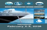 PROGRAM February 2-3, 2016 - RPIC-IBIC · This Workshop is unique in Canada and aims to position itself as Canada’s national forum on marine infrastructure development and management.