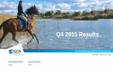 Q4 2015 results presentation - Aegon N.V. · 2016-02-18 · Solvency II ratio at year-end 2015 reaffirmed at ~160% Share buyback program of EUR 400m on track and final 2015 dividend