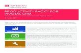 PRODUCTIITY PAC ™ FOR PIOTAL CRM - ERP, SCM, Compliance › assets › resources › data-sheets › Aptean-P… · digest of events. Get notified when an opportunity closes or