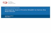 Managing Asia’s Private Wealth to Serve the Real Sector · Source: Credit Suisse Global Wealth Databook 2013, FGI analysis. Both the split between financial and non-financial wealth