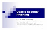Usable Security: Phishing - courses.ece.ubc.cacourses.ece.ubc.ca/.../usable_sec_phishing_hawkey.pdf · 3 What you should learn? Usable security challenges Usability guidelines How