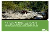 CODE OF PRACTICE FOR MINERAL EXPLORATION · Appendix 3: Low Impact Exploration Assessment Checklist 50 Appendix 4: Box-Ironbark region 51 Appendix 5: Environmental incident recording