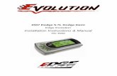 Edge Evolution Installation Instructions & Manual dodge... · Congratulations on purchasing the Evolution by Edge Products, the leader in truck performance and power gain technology.