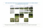Wetland Restoration to Enhance Biodiversity in …...WETLAND RESTORATION TO ENHANCE BIODIVERSITY IN URBAN AREAS: A COMPARATIVE ANALYSIS Kwi-GonKim,HoonLee,DongGon Kim, Hoon Lee, Dong-HyunLeeHyun