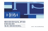 Conclusion BIDDULPH HIGH SCHOOL€¦ · Biddulph High School The aim of this prospectus is to provide information for students and their parents or carers. I do hope that you find