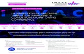 INTERNATIONAL MACHINE VIBRATION ANALYSIS & CONDITION ...thecbmconference.com/wp-content/uploads/IMVAC-2018... · GOLD COAST | 6-9 AUGUST, 2018 imvacconference.com INTERNATIONAL MACHINE