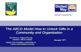 The ABCD Model How to Unlock Gifts in a Community and ...€¦ · The ABCD Model How to Unlock Gifts in a Community and Organization Dan Duncan, Adjunct Faculty Member, ABCD Institute