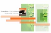 Clemson University Sustainability Action Plan, version 1.0 › sustainability › Sustainability-Action-Plan.pdf · 10 ACTION STEPS FOR SUSTAINABILITY EDUCATION, CULTURE, AND LEADERSHIP