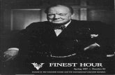 FINEST HOUR - International Churchill Society · Finest Hour, special publications, international conferences, tours, and local events. Founded by ICS in 1995, The Churchill Center