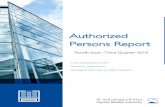 Authorized Persons Report - هيئة السوق المالية · Authorized Persons Report Fourth Issue -Third Quarter 2018 ... Watheeq Financial Services Company NA NA NA 3 100