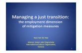 Managing a just transition - UNFCCC...Managing a just transition: the employment dimension of mitigation measures Kees Van Der Ree Advisor, Green Jobs Programme Internationnal Labour