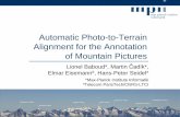Automatic Photo-to-Terrain Alignment for the Annotation of ...resources.mpi-inf.mpg.de/photo-to-terrain/photo-to-terrain_talk.pdf · model-based image enhancement, etc.) • Future