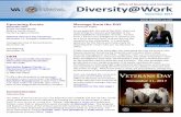 November 2017 - Office of Diversity and Inclusion · 2017-10-31 · Office of Diversity and Inclusion. Diversity@Work. November 2017. . ommemorate Veterans Day. The Office of Human
