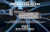 Immunocal and BRAIN HEALTHImmunocal and BRAIN HEALTH the Next Frontier Dedicated to the memory of Dr. Gustavo Bounous, this is the fascinating story of the research that fuels this
