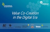 Value Co-Creation in the Digital Era - Työterveyslaitos · 2. Strategies for Orchestrating Value Co-creation •Example of Rakuten 3. Sharing Economy and Algorithm Revolution ｰA