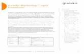 Marketing Insight datasheet v6 - Guavus · traditional segmentation in order to better drive new business actions and upsell opportunities toward underserved audiences. browsing,