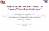 Mobile Health in the U.S. Army: The Power of Virtualizing ...€¦ · Kwon, et. al. Diabetes Research and Clinical Practice Volume 66, December 2004: Pages S133-S137 • Diabetes: