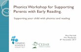 Phonics Workshop for Supporting Parents with Early Reading. · Phonics Workshop for Supporting Parents with Early Reading. Supporting your child with phonics and reading ... Short