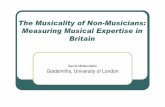 The Musicality of Non-Musicians: Measuring Musical ...mas03dm/papers/Musicality_Cambridge_Okt2… · expertise in music cognition research We cannot rely solely on musical training