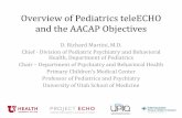 Overview of Pediatrics teleECHO and the AACAP Objectives...Overview of Pediatrics teleECHO and the AACAP Objectives D. Richard Martini, M.D. Chief - Division of Pediatric Psychiatry