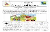 May2018 Preschool News · May2018 Preschool News Fellowship Friends Preschool Fun on the Farm!!! Our spring musical program will be held on Monday and Tuesday, May 21st and 22nd.