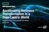 Accelerating Business Transformation In a Data-Centric World · Software and workloads used in performance tests may have been optimized for performance only on Intel microprocessors.