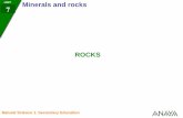 Presentación de PowerPoint · UNIDAD Rocks 3 UNIT 10 Natural Science 1. Secondary Education MAGMATIC VOLCANIC ROCKS Pumice Appearance Grey or cream coloured rock, very light and