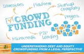 UNDERSTANDING DEBT AND EQUITY CROWDFUNDING FROM A … · Equity-Based Crowdfunding • How Do Investors Make Money in a Typical Equity-Based Crowdfunding Campaign? • Continuing