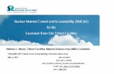 Nuclear Material Control and Accountability (NMC&A) for ......Nuclear Material Control and Accountability (NMC&A) for the . Savannah River Site Tritium Facilities . I . Marlene L.
