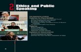 Ethics and Public Speaking - Novellanovella.mhhe.com/sites/dl/free/0073385158/638077/Chapter... · 32 CHAPTER 2 ETHICS AND PUBLIC SPEAKING behalf of the cigarette industry. Melissa