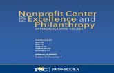 Nonprofit Center FOR Excellence and Philanthropy · influence of the nonprofit sector. Each year the institute will offer certified fundraising executives (CFRE) credit for their