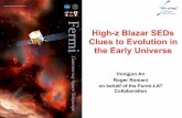 High-z Blazar SEDs Clues to Evolution in the Early Universevietnam.in2p3.fr/2018/vhepu/transparencies/05_friday/02_afternoon/… · • The SEDs for the other B2 1023+25 J013127.34-032100.1
