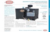 Natural Thermal Circulating 300,000 to 3,000,000 BTU Gas Fired · 2018-08-08 · 209-210 Water Heaters • Indirect Fired "Never a Compromise for Quality or Safety" INdIrecT FIred