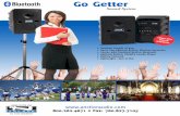 Go Getter - Full Compass Systems · The Go Getter is perfect for voice projection in an indoor or outdoor setting, and for playing music during school activities. The unit delivers
