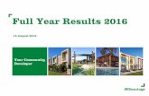 Full Year Results 2016 - AVJenningsinvestors.avjennings.com.au/.../Presentation-FY16.pdf · Full Year Results 2016 18 August 2016 Your Community Developer. ... FY16 Results 4 FY16