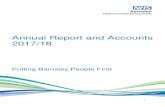 Annual Report and Accounts 2017/18 - Barnsley Downloads...Welcome to the annual report and accounts for NHS Barnsley Clinical Commissioning Group (CCG) for the financial year 2017/18.