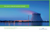 For your critical nuclear needs. · turbine bypass and startup control valves of unparalleled reliability for applications in supercritical, ultra-supercritical and nuclear power