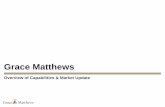 Overview of Capabilities & Market Update · Grace Matthews Update 2 100% dedicated to chemicals & materials M&A 23 closed M&A transactions since 2015 16 completed sell-side transactions