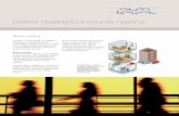 District heating/Community heating - Alfa Laval · The heating sources of a district or community heating system are more convenient and more efficient than small individual space-heating