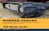 RUBBER TRACKS - West-Trak New Zealand€¦ · After checking you have purchased the correct size Rubber Tracks, put the machine on a hard, flat surface and ensure all the necessary