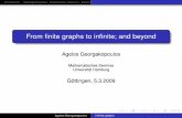 From finite graphs to infinite; and beyondmaslar/talkGoet.pdf · 2013-03-01 · From ﬁnite graphs to inﬁnite; and beyond Agelos Georgakopoulos Mathematisches Seminar Universität